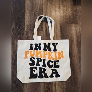Pumpkin Spice Era Tote Bag Grocery Bag